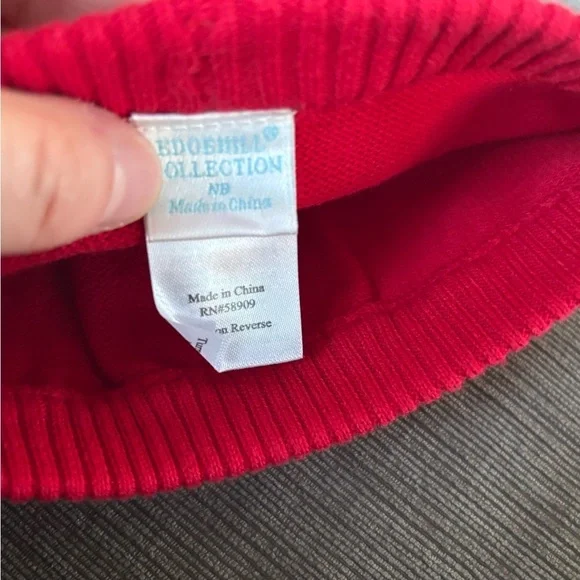 NWt Edgehill Collection newborn Boy Round Neck Long Sleeve Fairisle sweater set - Picture 5 of 8